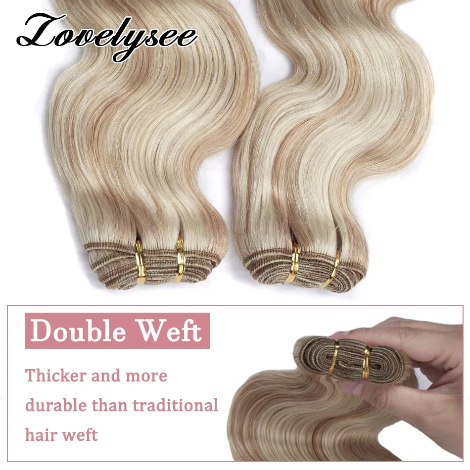 50 Grams Body Wave Human Hair Weft Brazilian Remy Hair Extensions Ombre Color 100% Human Hair Double Weft Human Hair Weaves