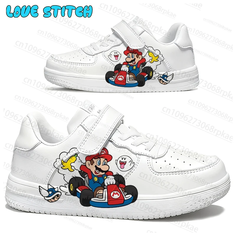Tênis Casuais Populares Mario para Jovens Estudantes, Meninos e Meninas, Novo Modelo com Design Popular e Estampa de Desenho Animado, Presente de Aniversário