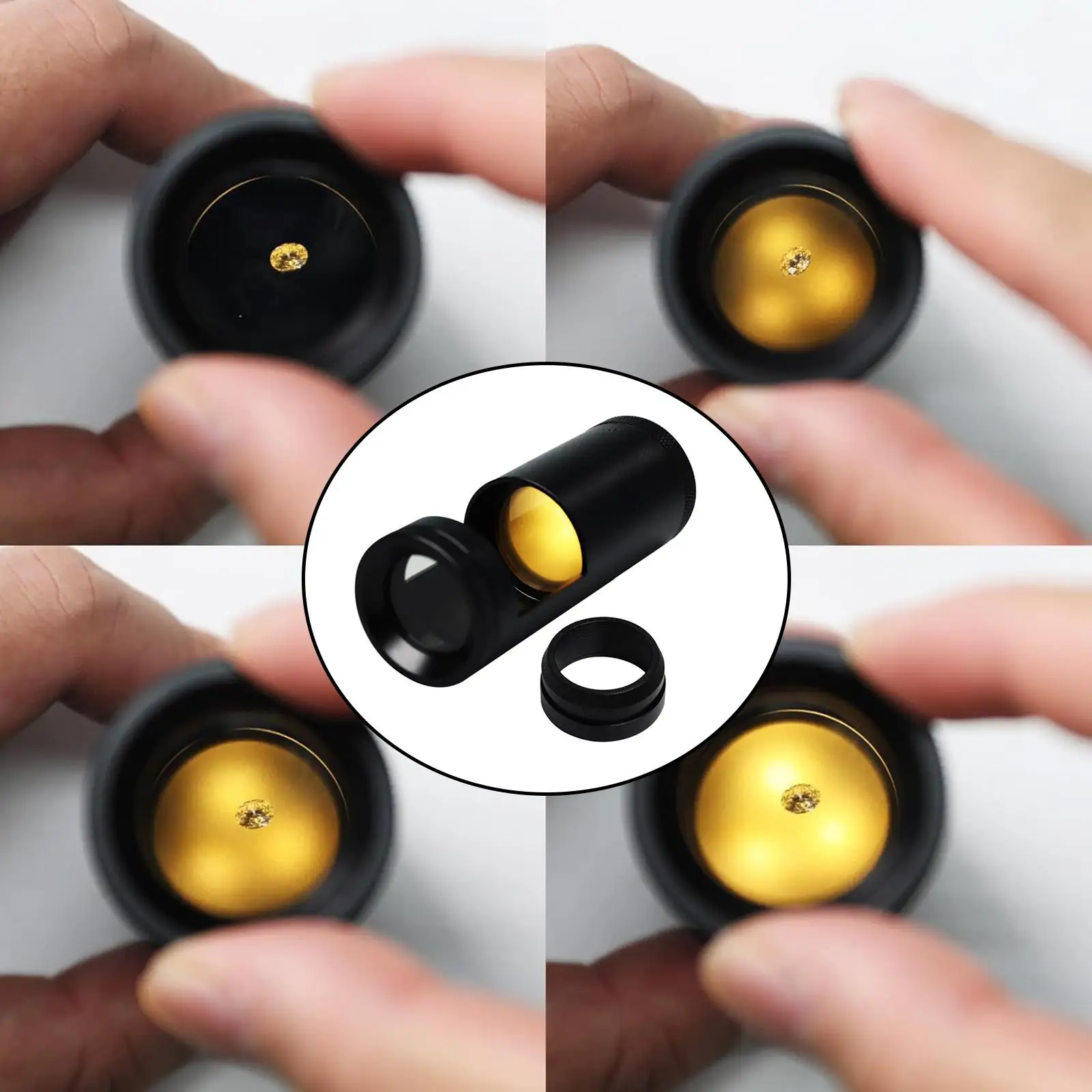 

Ручной полярископ, инструменты для быстрой идентификации драгоценных камней, дизайн с двойной линзой, портативный инструмент для тестирования драгоценных камней для ювелира