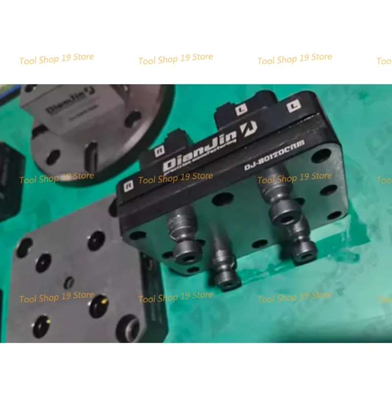 4-5 Axis Fixture Self-centering Vise Positive Paired with Zero Point Quick Change Four Axis L-block Bridge Board DJ-6080H D52