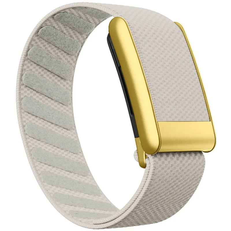 Suitable for Whoop 5.0 PEAK/ONE/LIFE wristband elastic band sports nylon strap MG with gold frame