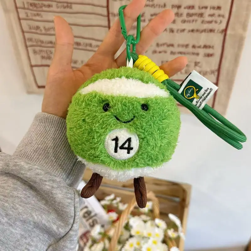 10cm Simulation New Billiards Backpack Pendant Doll Stuffed Plush Toy Cartoon Anime Cute Gift Suitable for Friends Fun Doll
