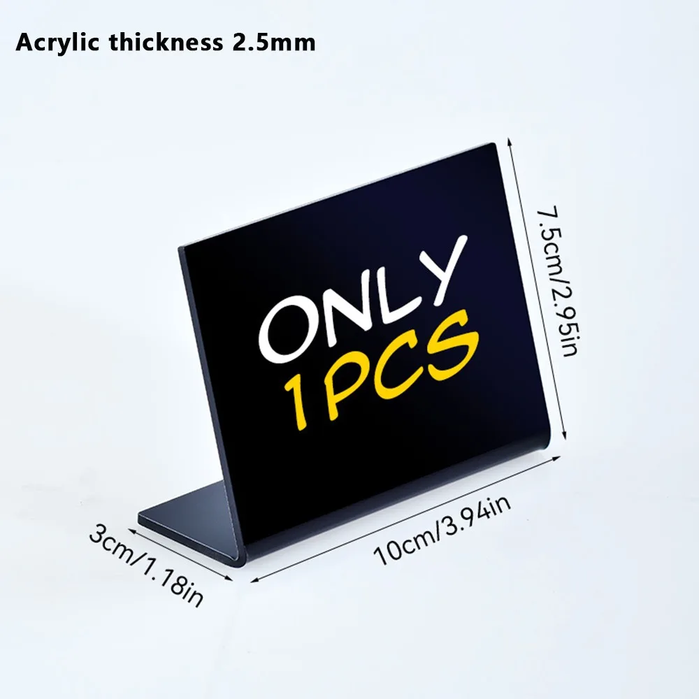 1pcs Trendy Acrylic/PVC Mini Chalkboard Erasable Reusable Desktop Display Board Writable Erasable Blackboard Place Card Display