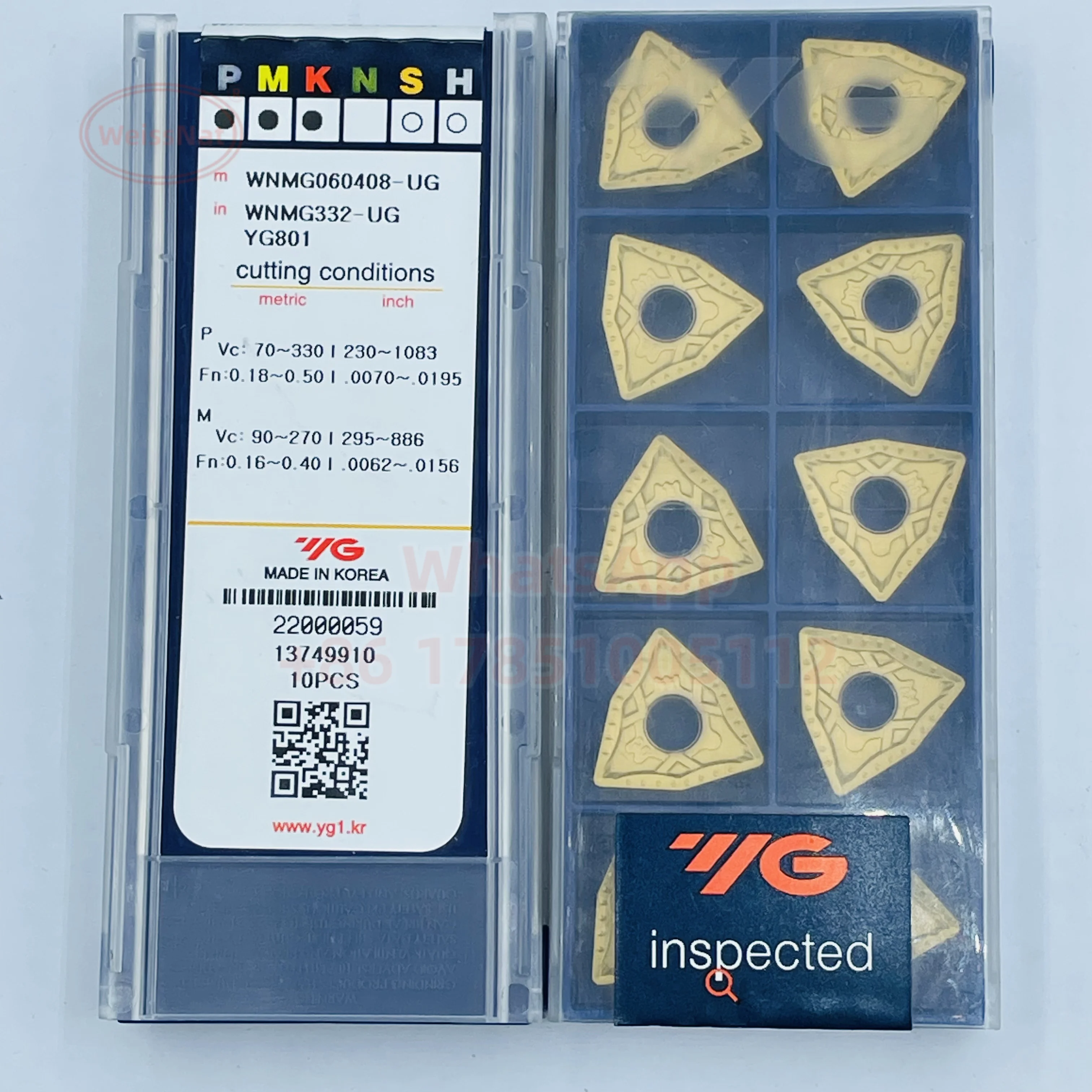 YG-1 WNMG060404 WNMG060408 WNMG080404 WNMG080408 WNMG080412 YG801 YG1001 YG3020 YG3015 YG3030 YG3010 Carbide Insert WNMG Inserts