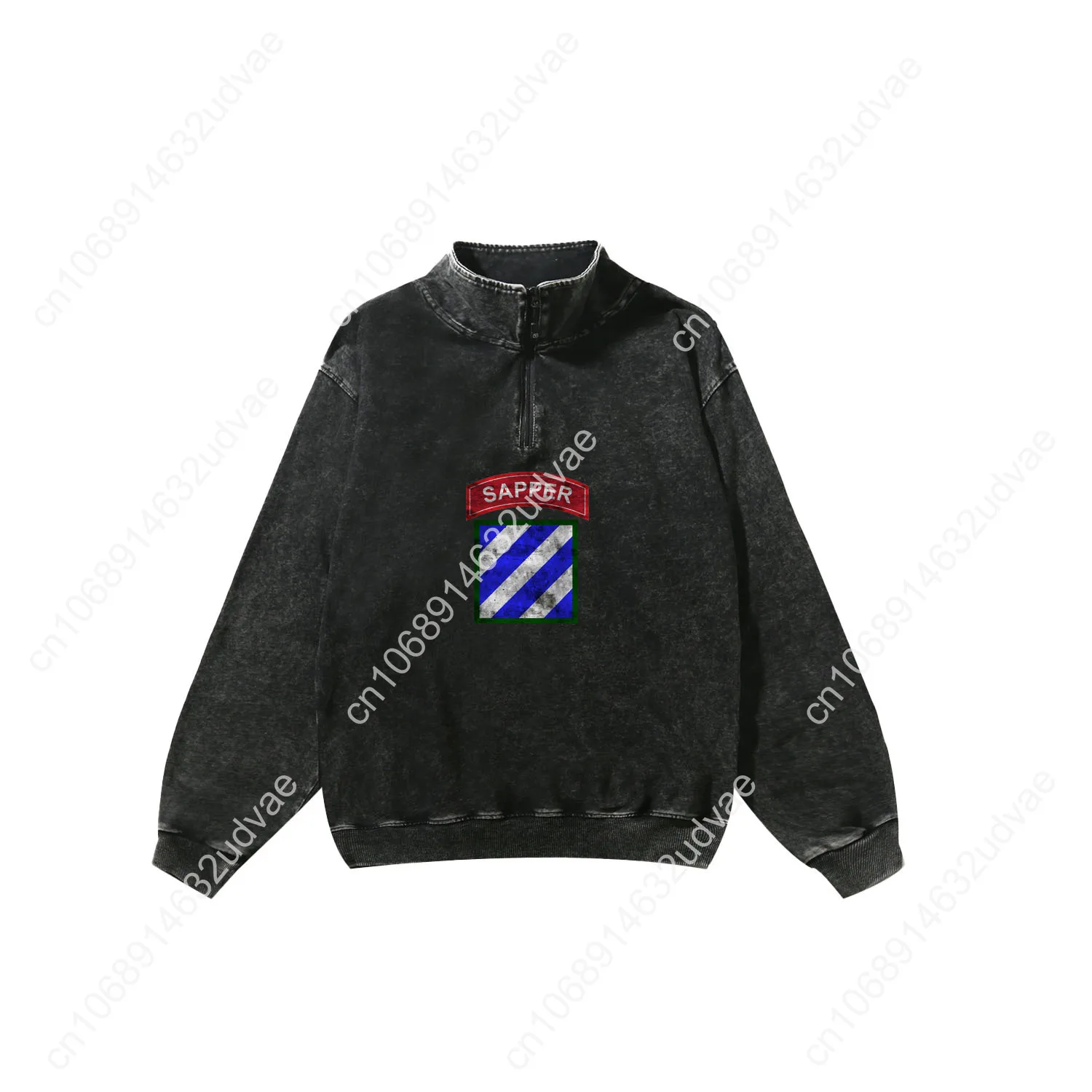 3rd Infantry Division ID Patch Sapper Retro Sweatshirt Man Woman Teenager Vintage Pullover Half Shirt Custom Tops Sleeved Tshirt