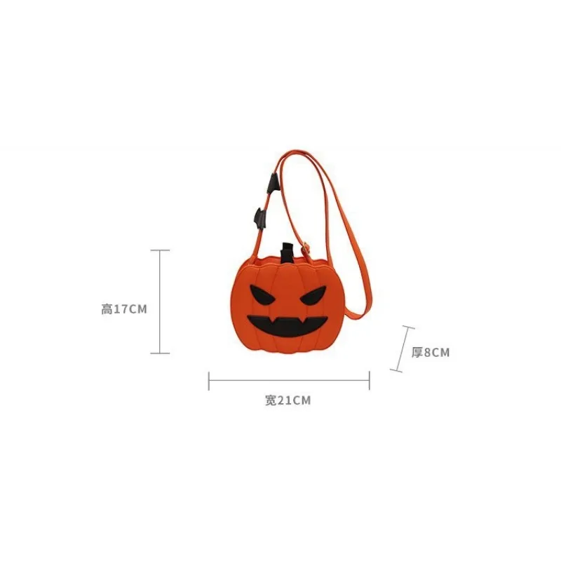 Mensageiro feminino abóbora bolsa de ombro diabo Halloween menina, caveira fantasma, carteira de viagem conveniente, nova moda, 2024