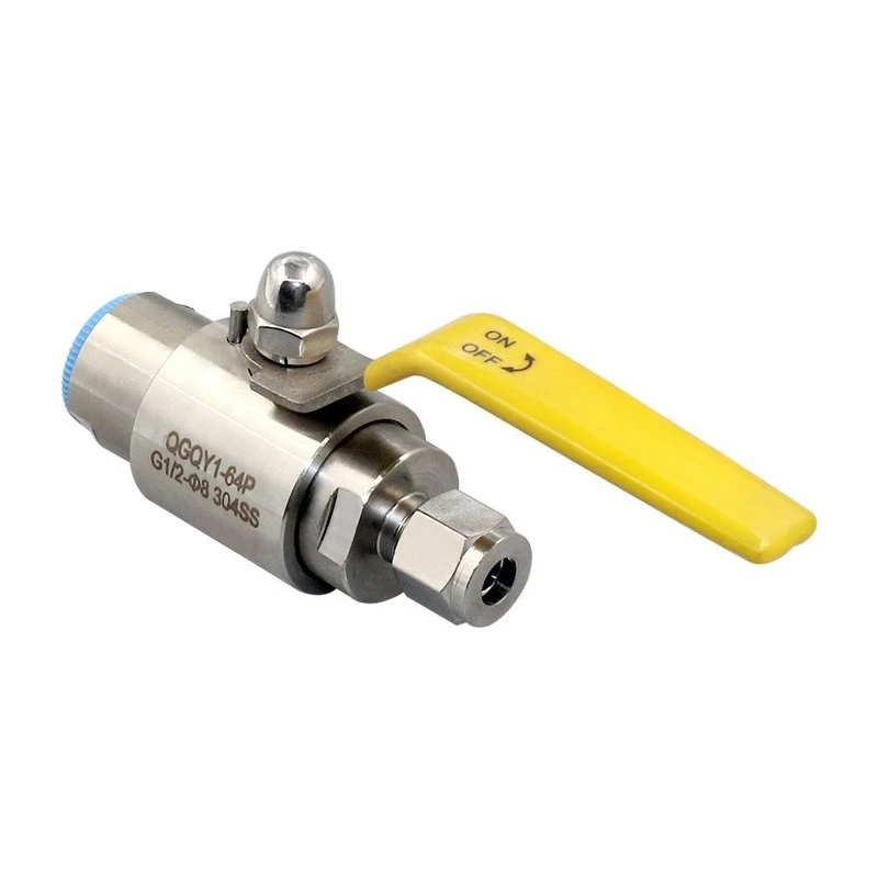 For High Pressure Internal Thread Cartridge Pipeline Valve G1/2 Stainless Steel Instrument Switch Air Source Ball Valve