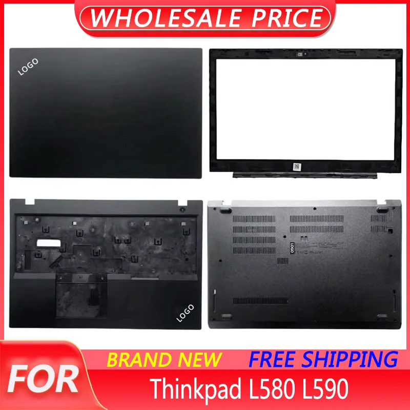 

New For Lenovo Thinkpad L580 L590 Laptop LCD Back Cover Front Bezel Upper Palmrest Bottom Base Case Keyboard Hinges