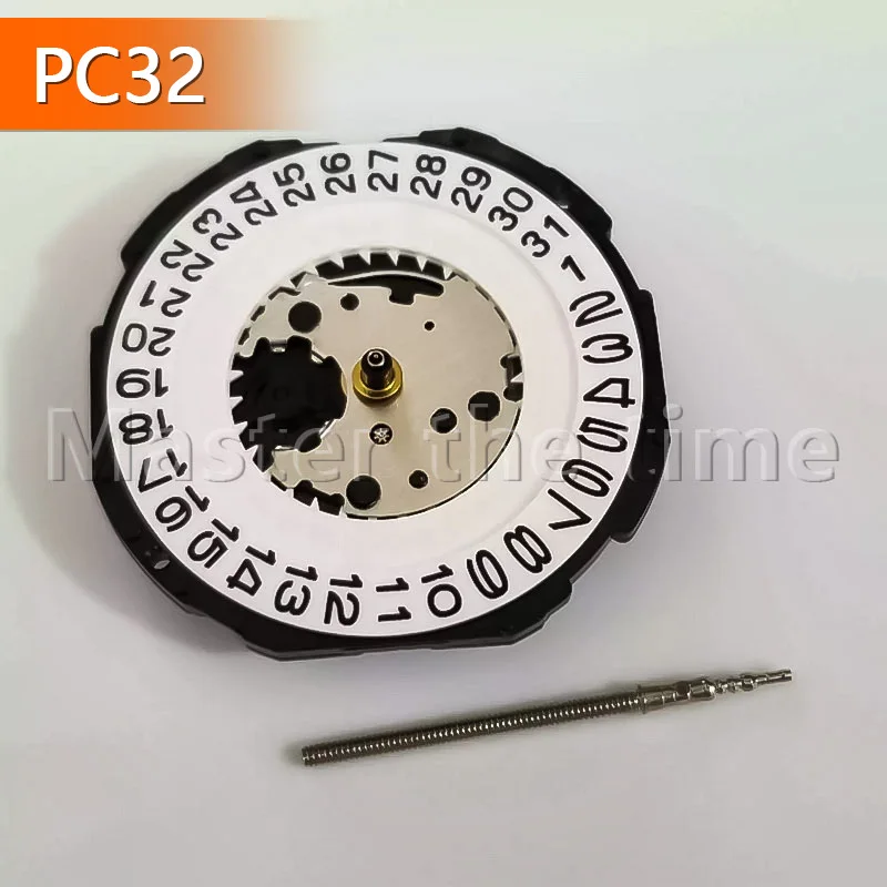 New PC32A Quartz Electronic Watch Movement Three-Hand High Precision Date at 3 O'clock Position Watch Accessories