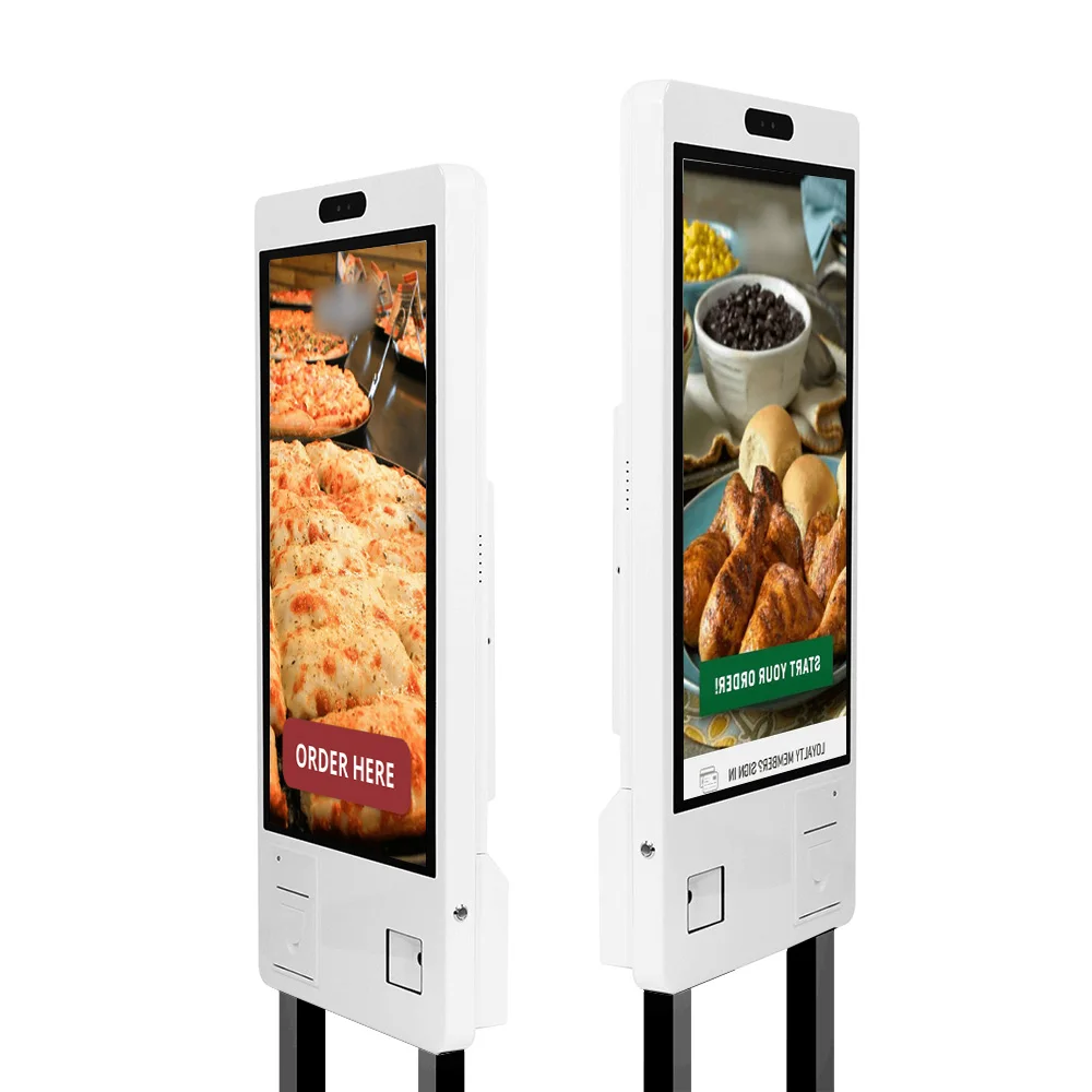 Fast Food Restaurant Ordering Machine Self-service Payment Terminal Kiosk Thermal Printer SDK Barcode Reader 10-point