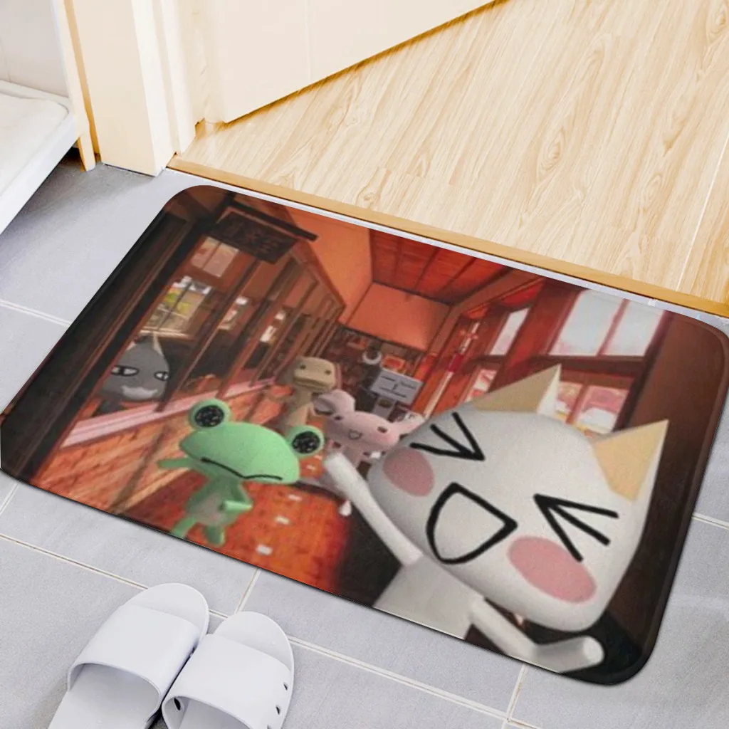 Home Carpet Rug Bathroom Inoue Toro Cute Cat Mat Retro Multiple Choice Living Room Kitchen Non-Slip