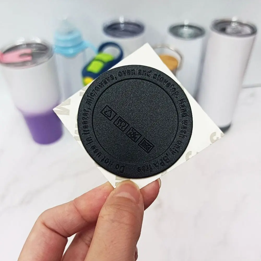 10Pcs Hot Non-slip Rubber Circular Silicone Sublimation Silicone Cup Mat Coaster Pads