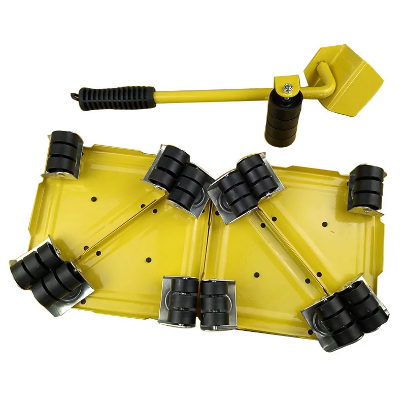 For 5-Piece Set, Triangular Iron Mover, Movable Universal Wheel Moving Tool, Portable