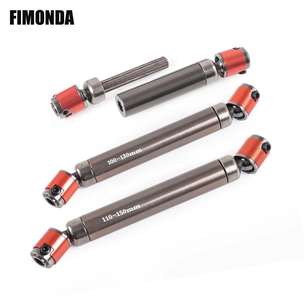 1Pcs Internal Spline Metal Drive Shaft for 1/10 RC Rock Crawler Axial SCX10 90046 Wraith RGT EX86100 TRX4 TRX6 Redcat GEN8 TF2