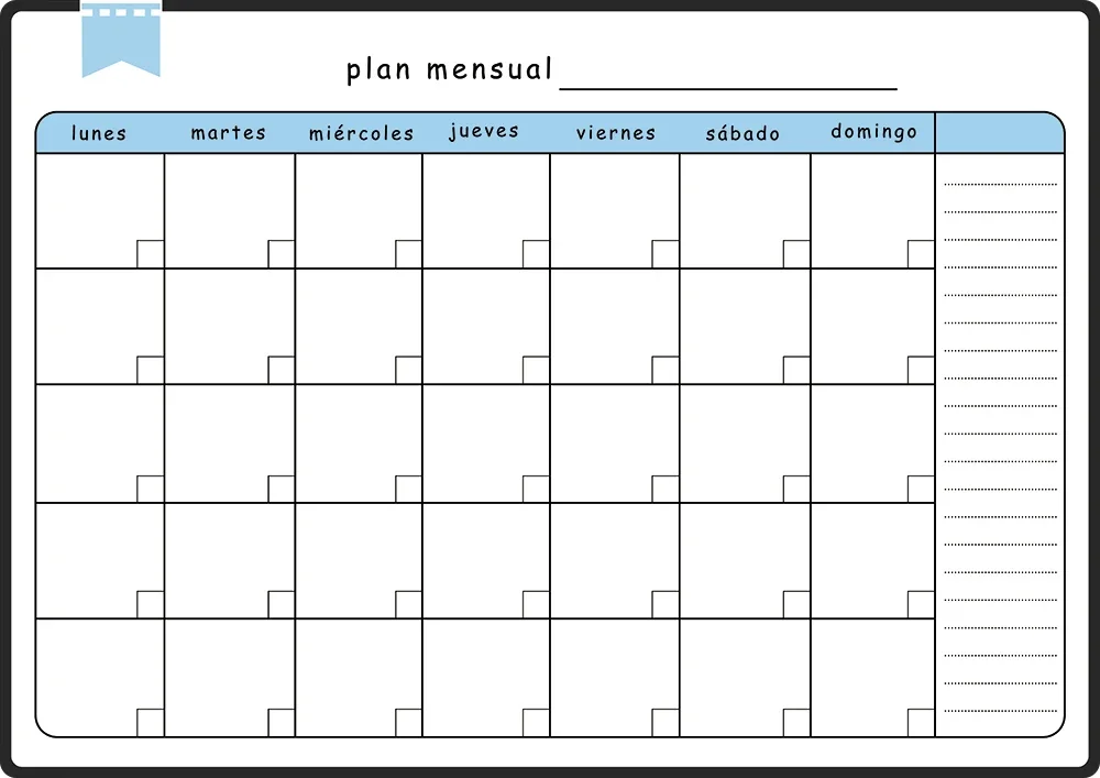Planificador Semanal Borrable Planificador Semanal Magnético Para Nevera TMS - Calendario Borrable En Seco A3 Con 4 Rotuladores Incluidos Organizador Nevera Borrado Seco