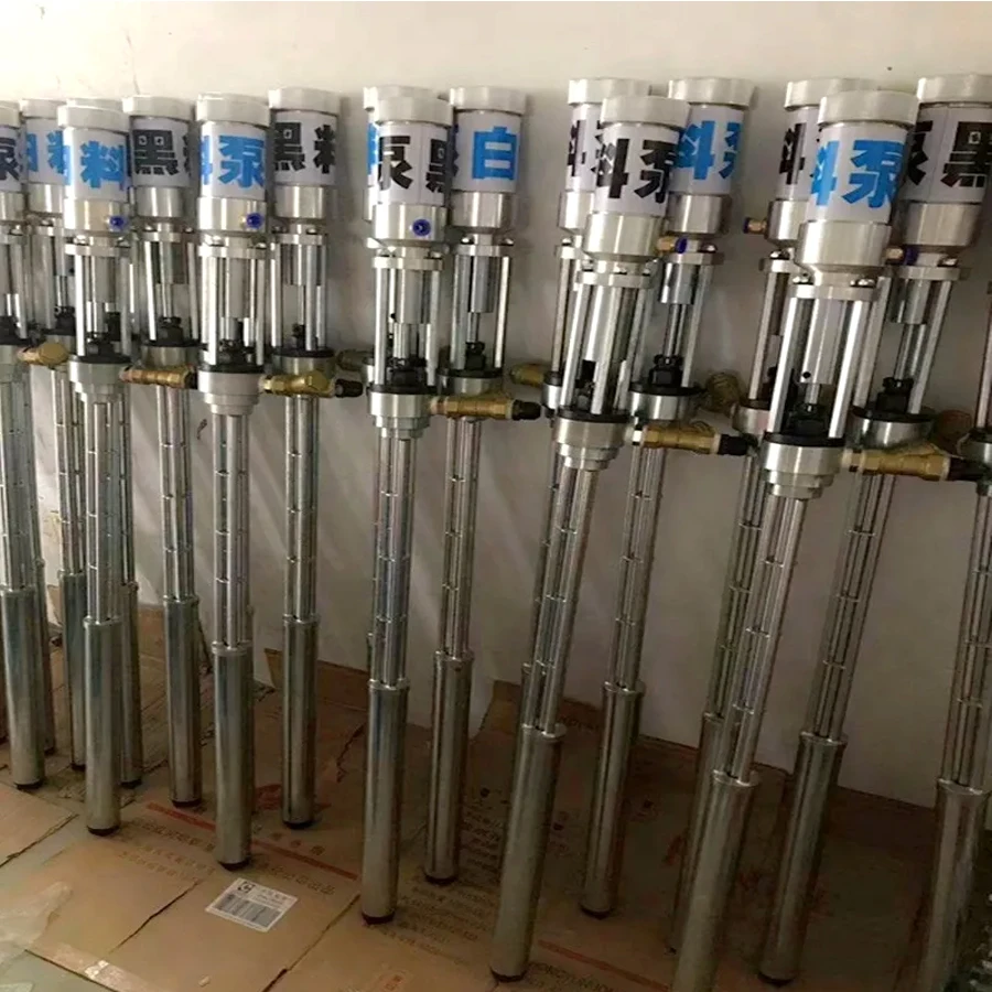 

Пневматический насос для перекачки 1:1 / 2:1 / 3:1 для бочек 180-220 л, для жидкостей из полиуретана и полимочевины, химический насос для подачи