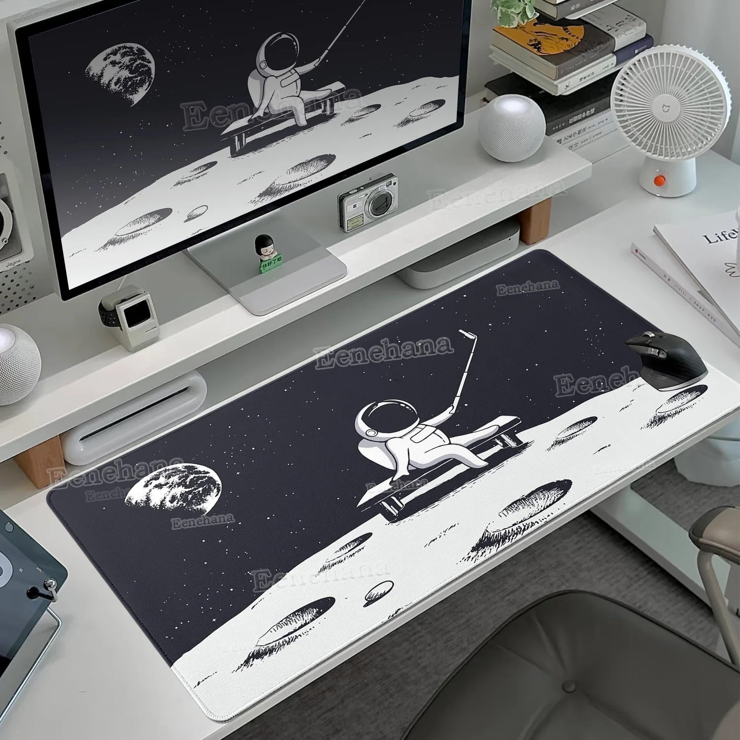 

BLACK Large Gaming Mouse Pad Astronaut Non-Slip Rubber Big Mousepad Gamer Computer Laptop Office Pc Mouse Extend XXL Desk Mat