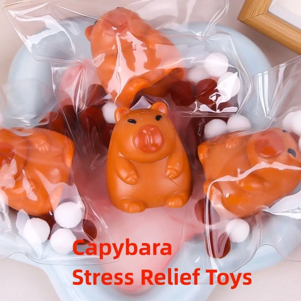 Cartoon Capybara Squishy Toy Stress Relief Party Favors Gifts Squeezing Toy Sticky Decompression Toys For Adult Kids