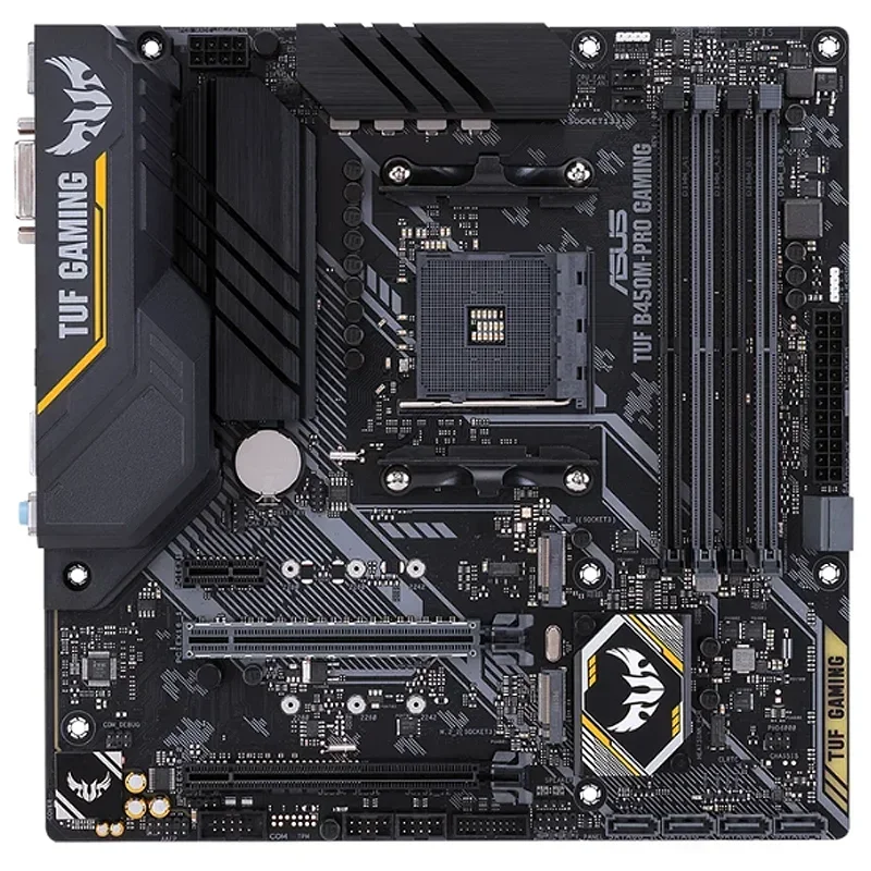 TUF B450M-PRO-ゲーミングマザーボード,64GB,am4,ddr4,micro atx,b450,100% テスト済み,完全に動作