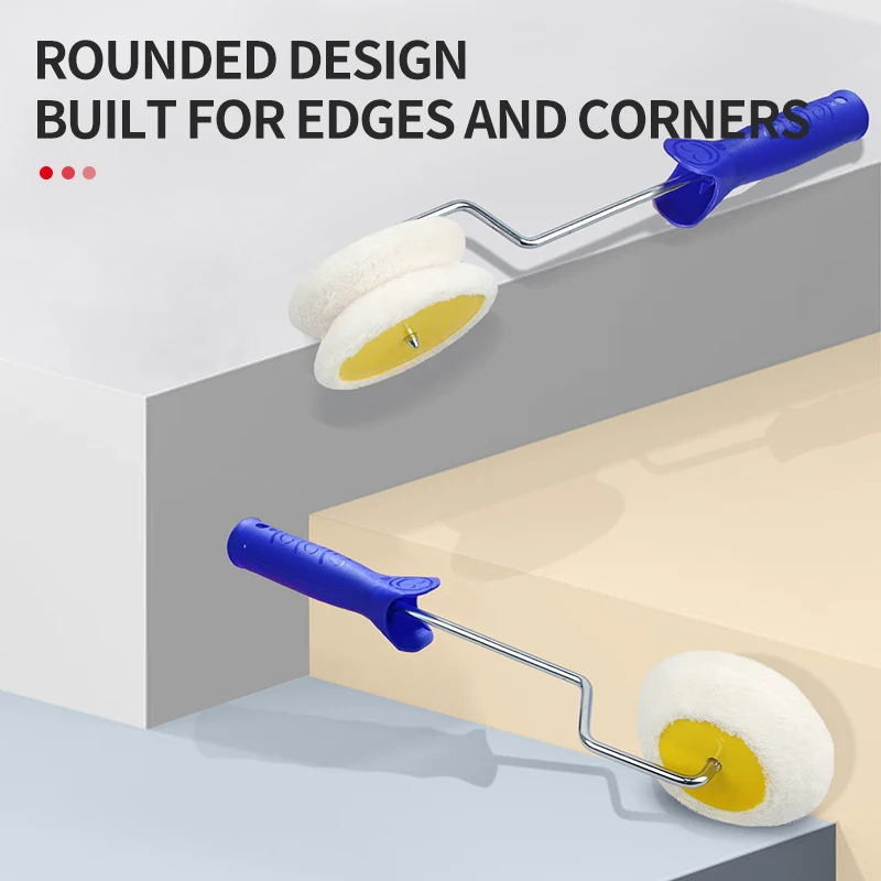 

Быстросъемный угловой малярный валик — щетка для внутреннего/наружного угла стены, валик из тыквы с тонкой отделкой и сменными головками
