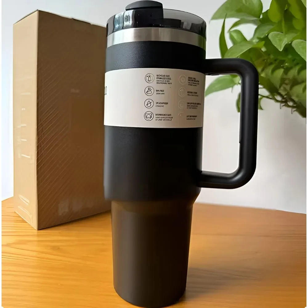 STL 30/40oz Tumbler Handle Lid Straw Thermos Cup Silicone Boot Stainless Steel Vacuum Insulated Iced Travel with Logo Coffee Mug