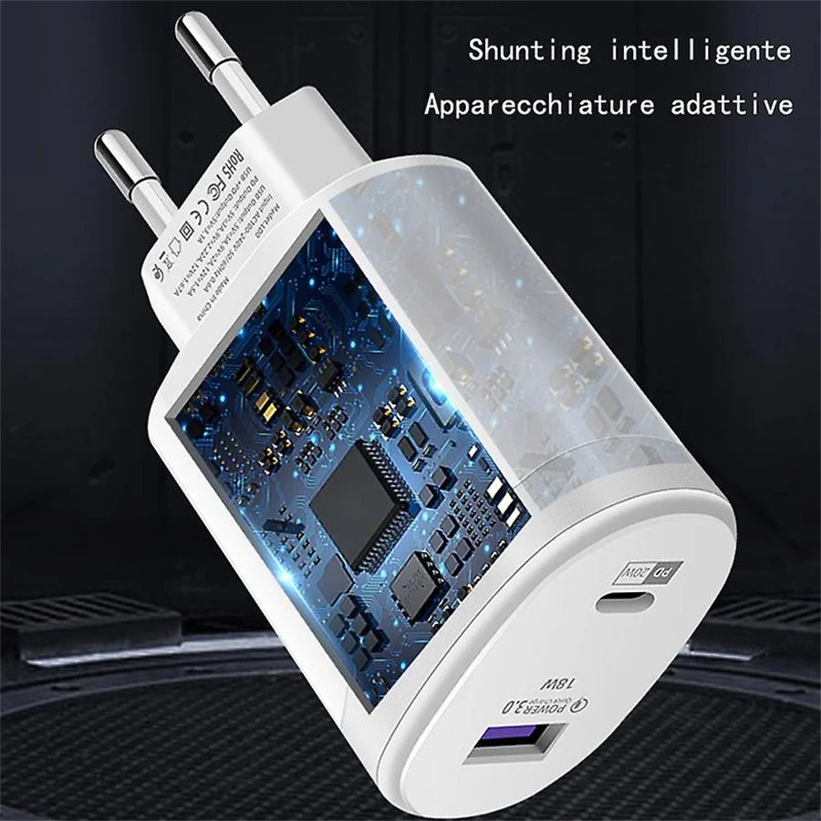 Tatal 38W Wall Charger Quick Charge PD20W Power3.0 Fast Charging Adapter with USB Type C Cable for for Xiaomi iPhone Samsung image 4