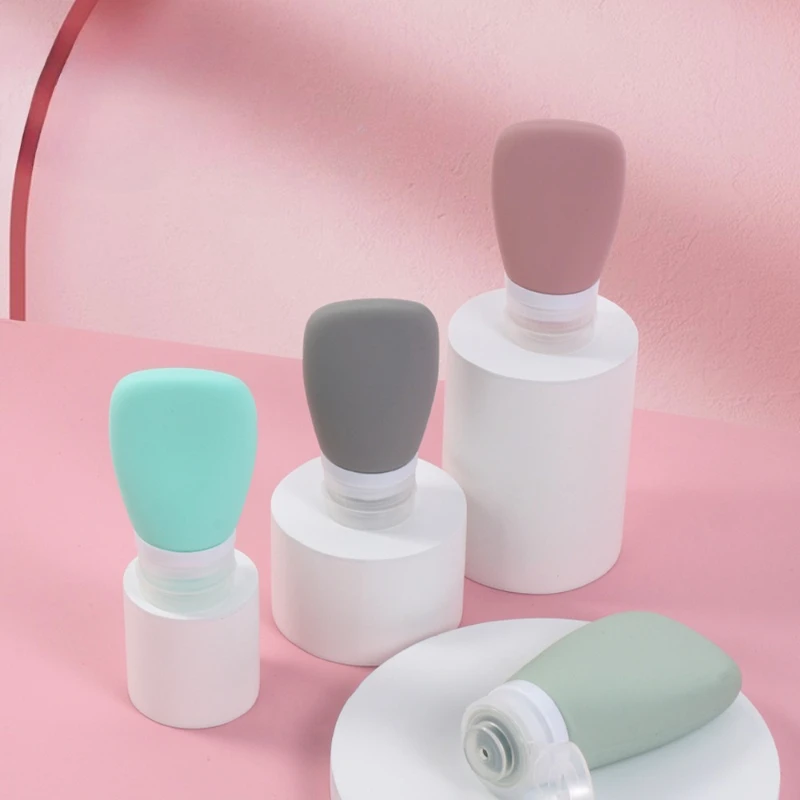 1 pièces bouteille de voyage 60 ml/90 ml maquillage bouteille en plastique vide bouchon rabattable pour Lotion liquide crème coiffure vaporisateur bouteilles barbier