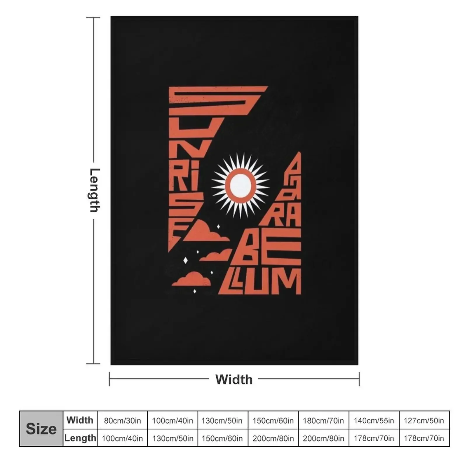 Sunrise Parabellum Throw Blanket Giant Sofa Luxury Beach Extra Large Throw Blankets