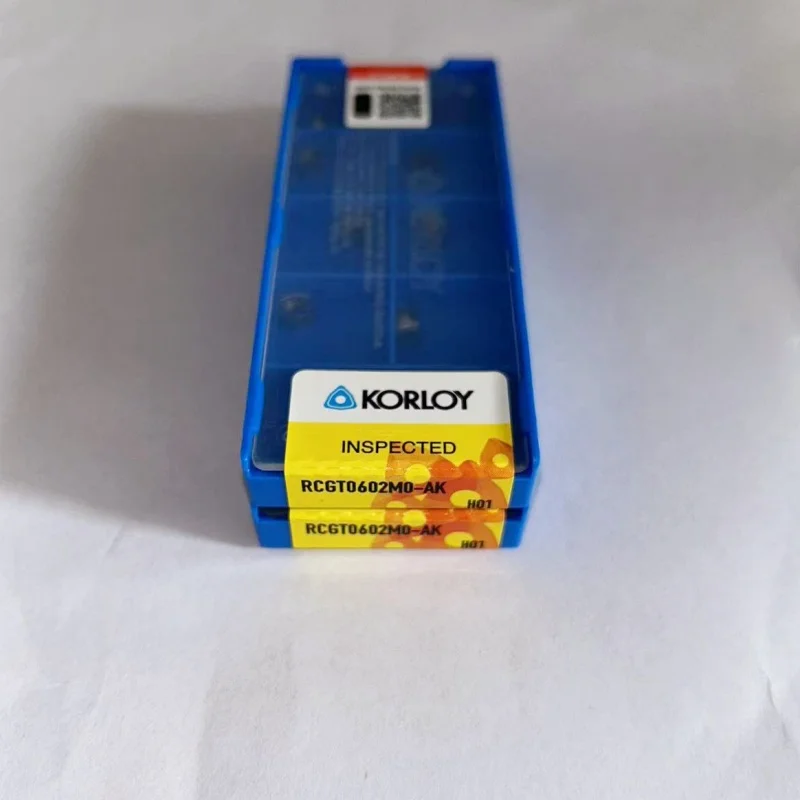 

KORLOY RCGT0602MO-AK H01 RCGT0803MO-AK H01 RCGT10T3M0-AK H01 RCGT1204MO-AK H01 turning blade carbide inserts Cutting Tools 10Pcs