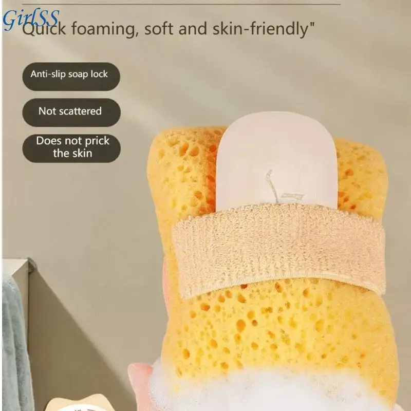Quick Dry Sponges Ball Shower Sponges For Back Scrubbing And Saving Body Wash T4MB