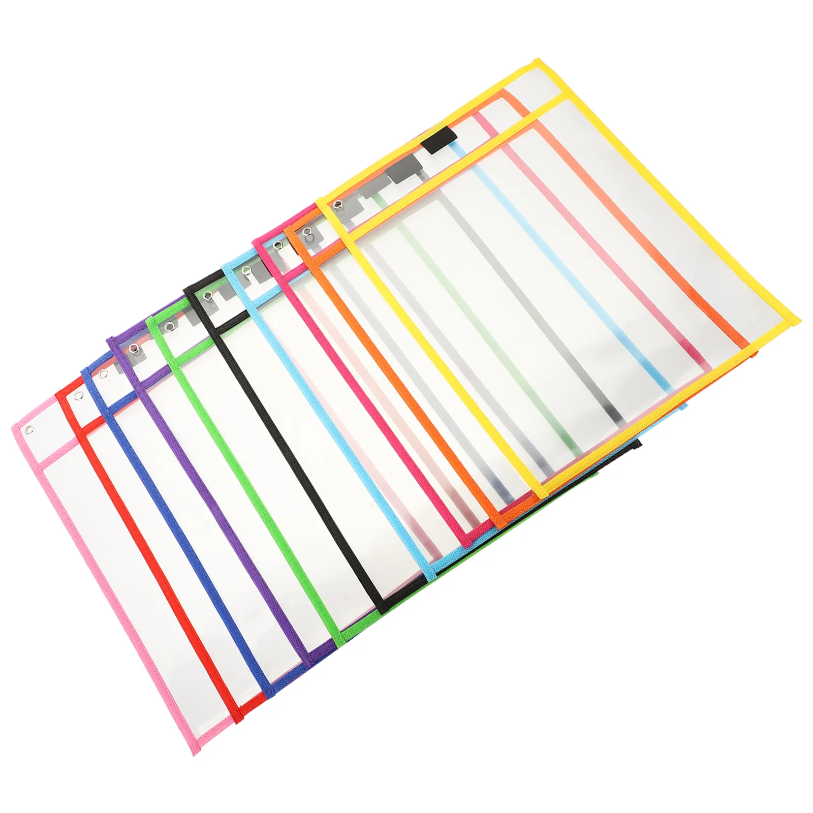 

10 Pcs File Holder Rewritable Files Student Multi-function Pocket Transparent 35X25CM Pvc Reusable Dry Erase Sleeve