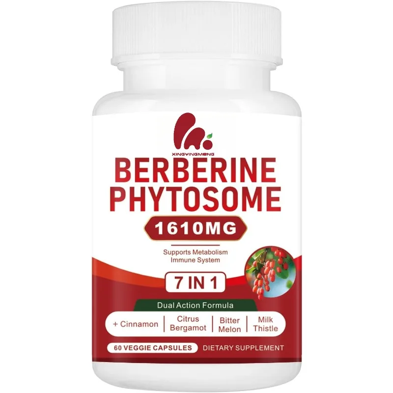 

7-in-1 Berberine Plant Body And Ceylon Cinnamon - Supports Metabolic Immune System , Non Gmo, Gluten Free -60 Capsules