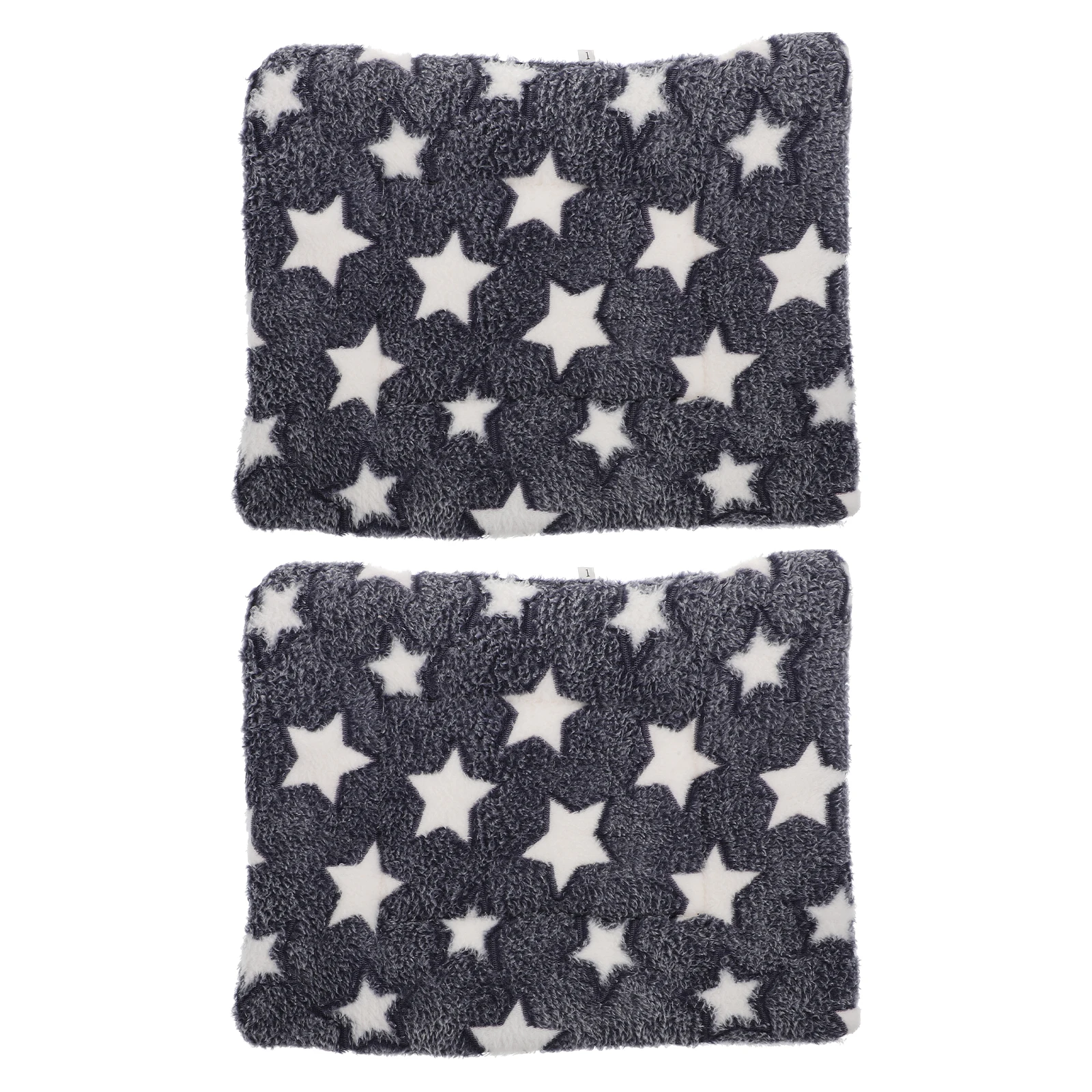 

2Pcs Pet Blanket Cozy Cloth Pet Sleeping Mat Portable Soft Pet Throw Rug for Dog Bed Sofa Car Cushion