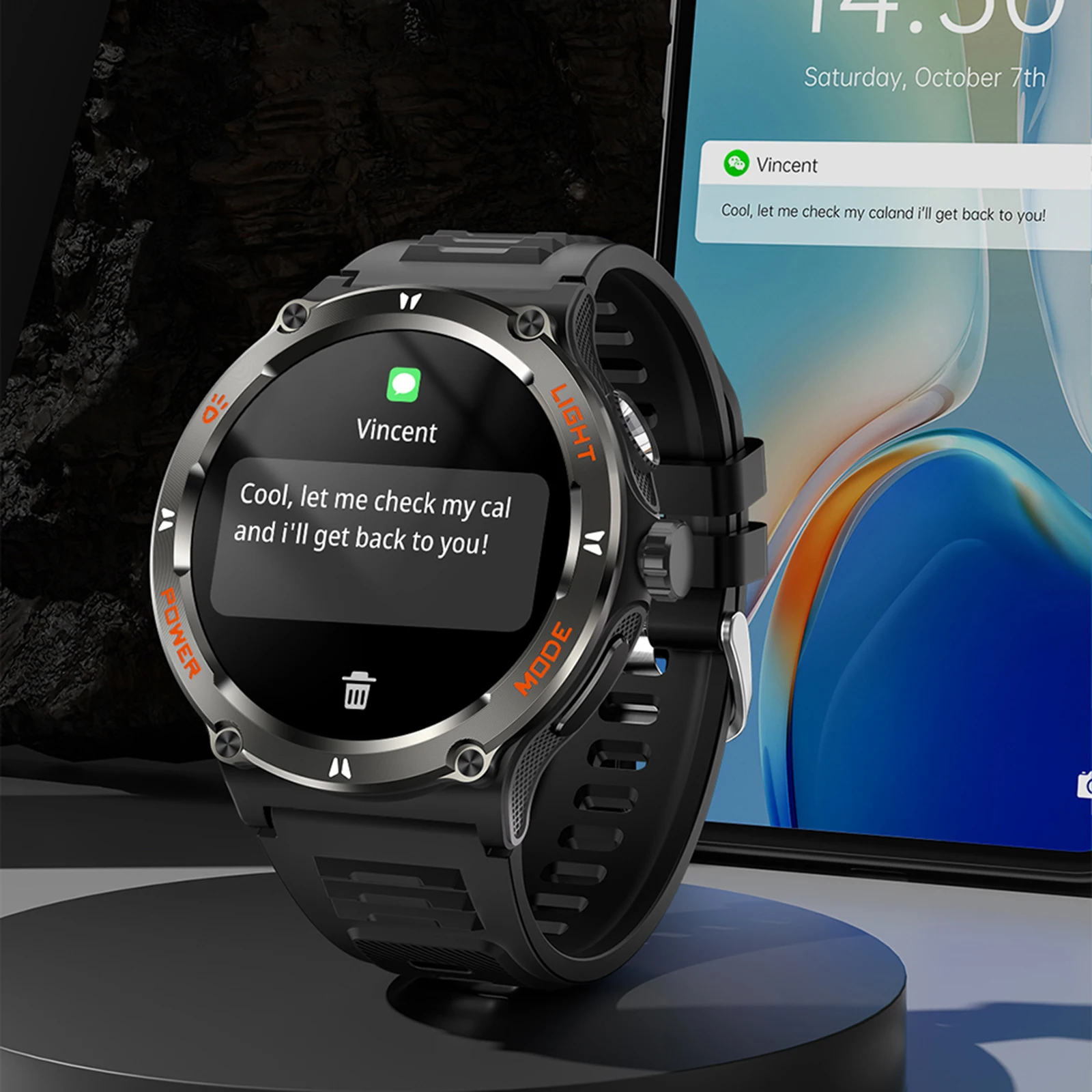 

Advanced Smart Watch with 360 RGB Screen Heart Rate Monitor Bluetooth 5.3 Deep Waterproof Supports Android and iOS