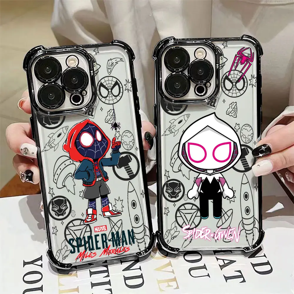 SPIDERMAN Miles Morales Gwen Marvel Case For Samsung Galaxy A57 A37 A17 A07 A56 A16 A26 A06 A36 A55 A35 A15 5G A34 A52 A54 Cover