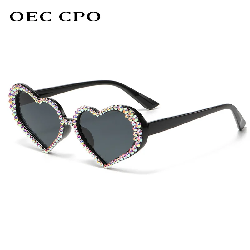 

Heart Shaped Diamond Sunglasses Women Luxury Shiny Rhinestone Sun Glasses Female Small Frame UV400 Eyewear Oculos De Sol Feminin