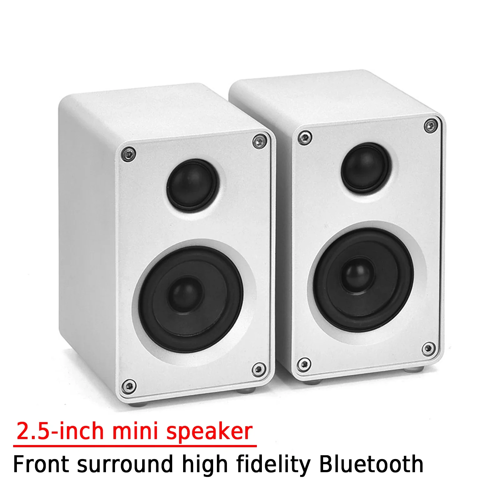 AMXEKR Voice Clear and Delicate 2.5-inch Mini Speaker Stereo Home Computer Front Surround High Fidelity Bluetooth