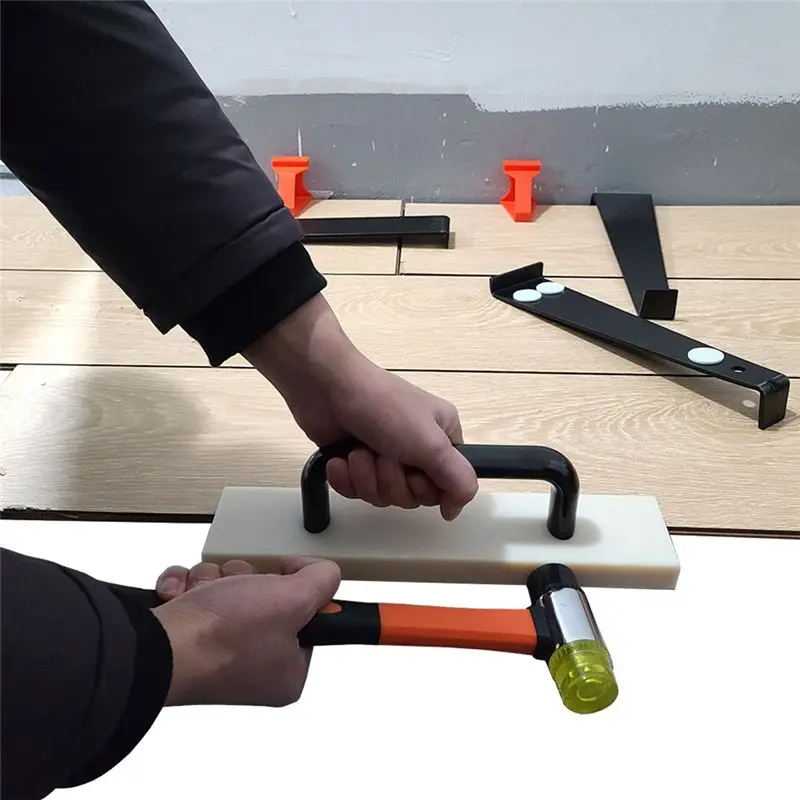 A008 Tapping Block for Vinyl Plank Flooring Install Flooring Tapping Block with Big Handle Lengthen Floor Tools (250mm)