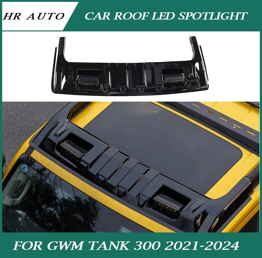 Car Roof Four-eye Spoiler LED Spotlight Fit for GWM Tank 300 High Quality Modified LED Two-eye Spotlight Exterior Accessories