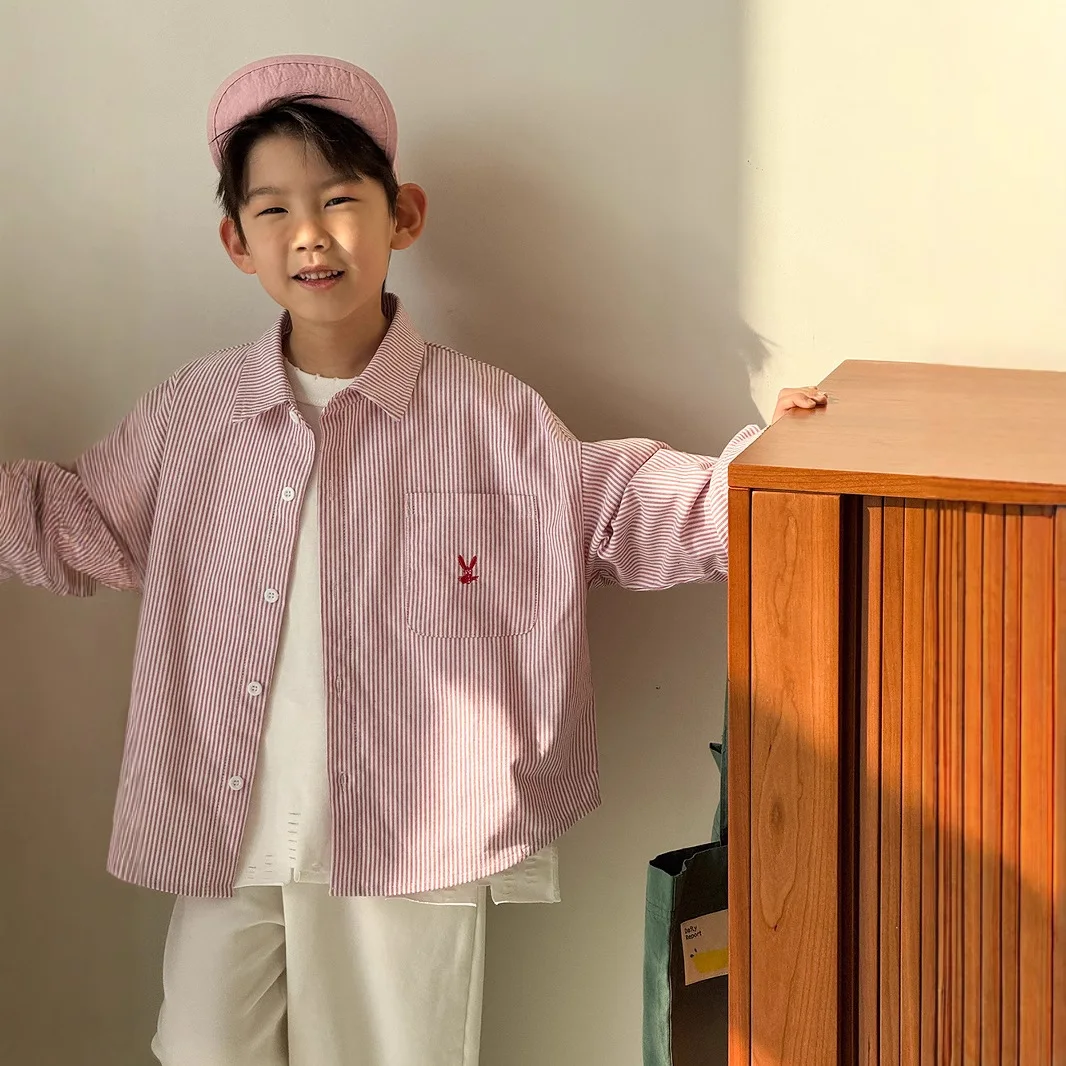 

Popular Baby Boy Long Sleeves Shirt Age 2-11Y Child Autumn Classical Jacket Boy Shirt Outdoor Wear Tween Boy Casual Fashion Coat