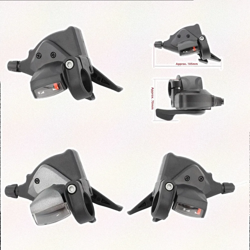 Precision Bike Shifting Kit with Visible Gear Indicator Transparent Window and Comfortable Lever Operation for 7-11 Speed Use