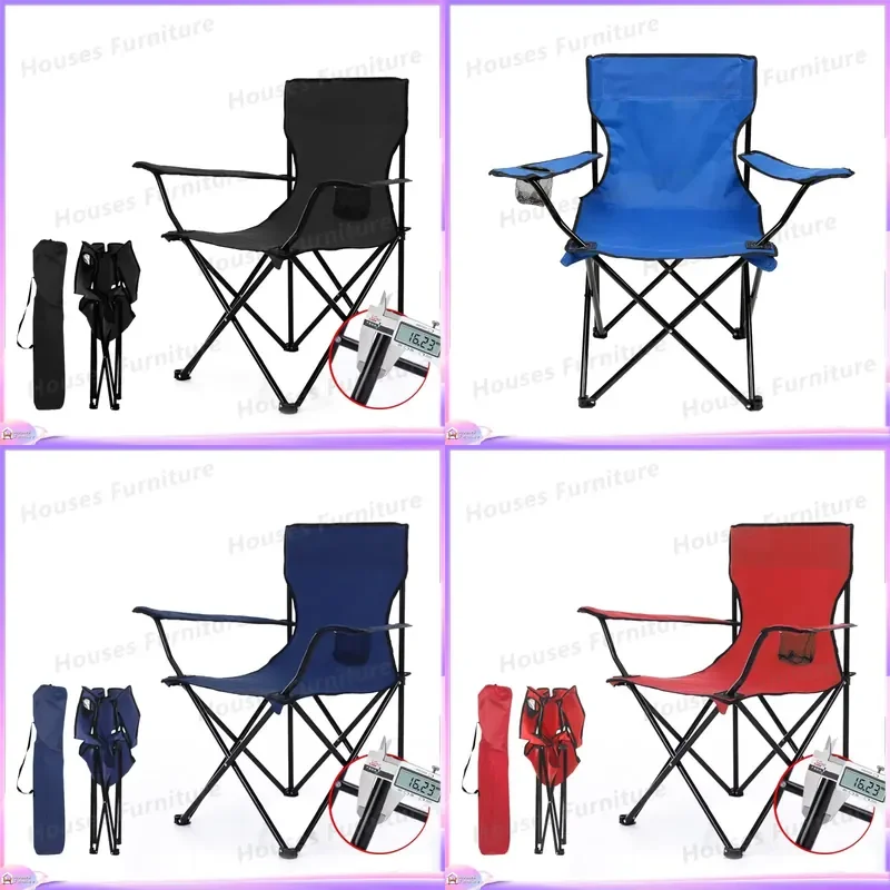 Portable Folding Camping Chair Lightweight Outdoor Fishing Beach Seat Compact Travel Furniture for Hiking Picnic Garden