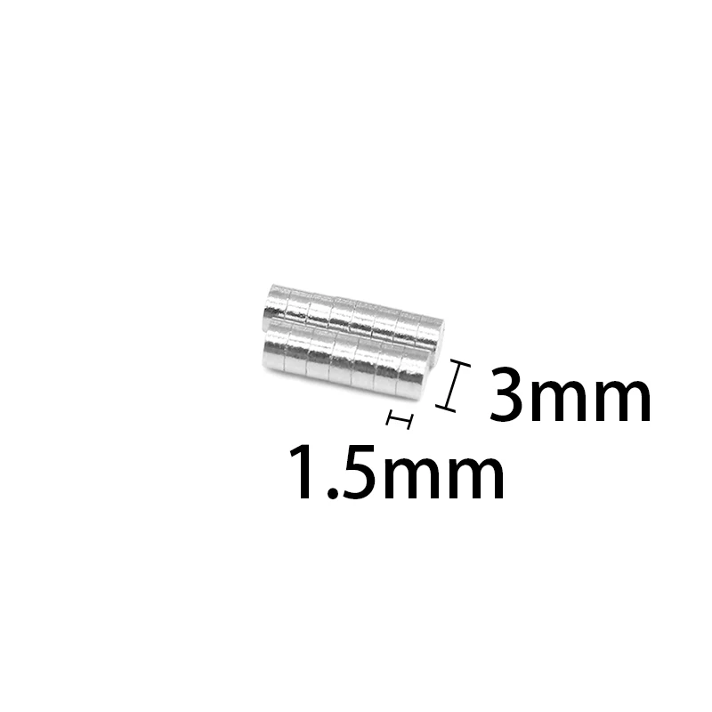 

200-5000PCS 3x1.5 Powerful Magnets N35 Small Round Permanent Magnet 3x1.5mm Neodymium Magnet Strong DIY Magnets Mini Magnets