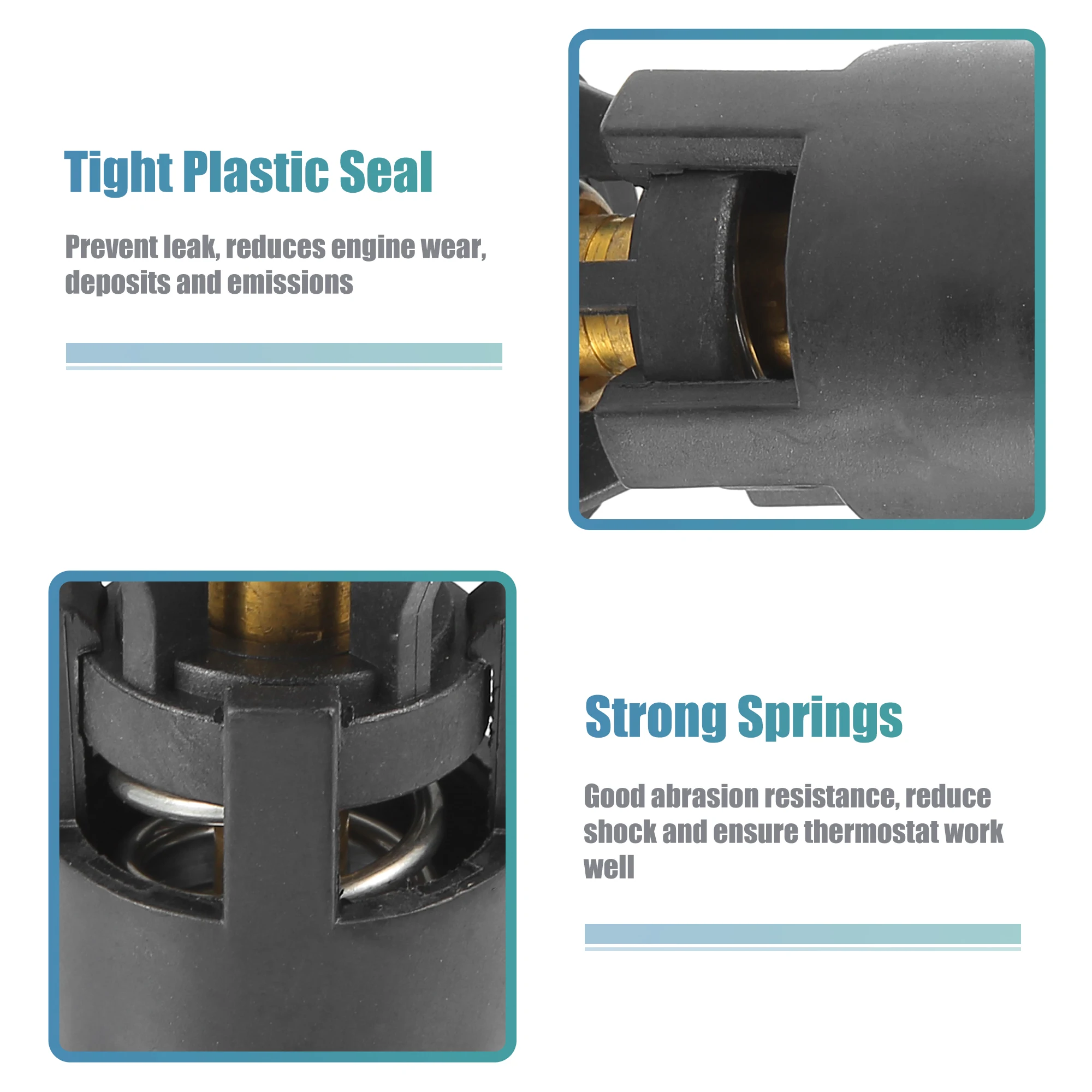 مجموعة منظم حرارة سائل تبريد السيارة X Autohaux ، 032121110B لفولكس فاجن ، فينتو ، خنفساء ، لوبو ، بولو ، علبة ، جولف ، بورا ، فوكس ،- #5