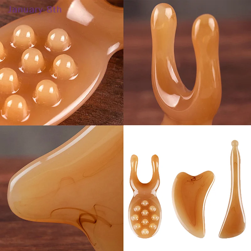 1Pc Resin Nose Massager Promote Blood Circulation For Trigger Point Therapy Pedicure Gua Sha Board Facial Muscle Stick