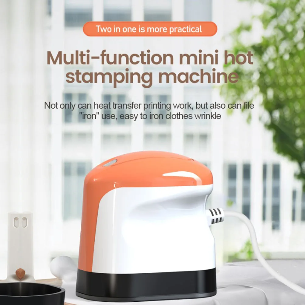 

1Set Portable Heat Press Machine Mini T-Shirt Heat Transfer Machine Adjustable Temperature Thermal Transfer Printer for DIY