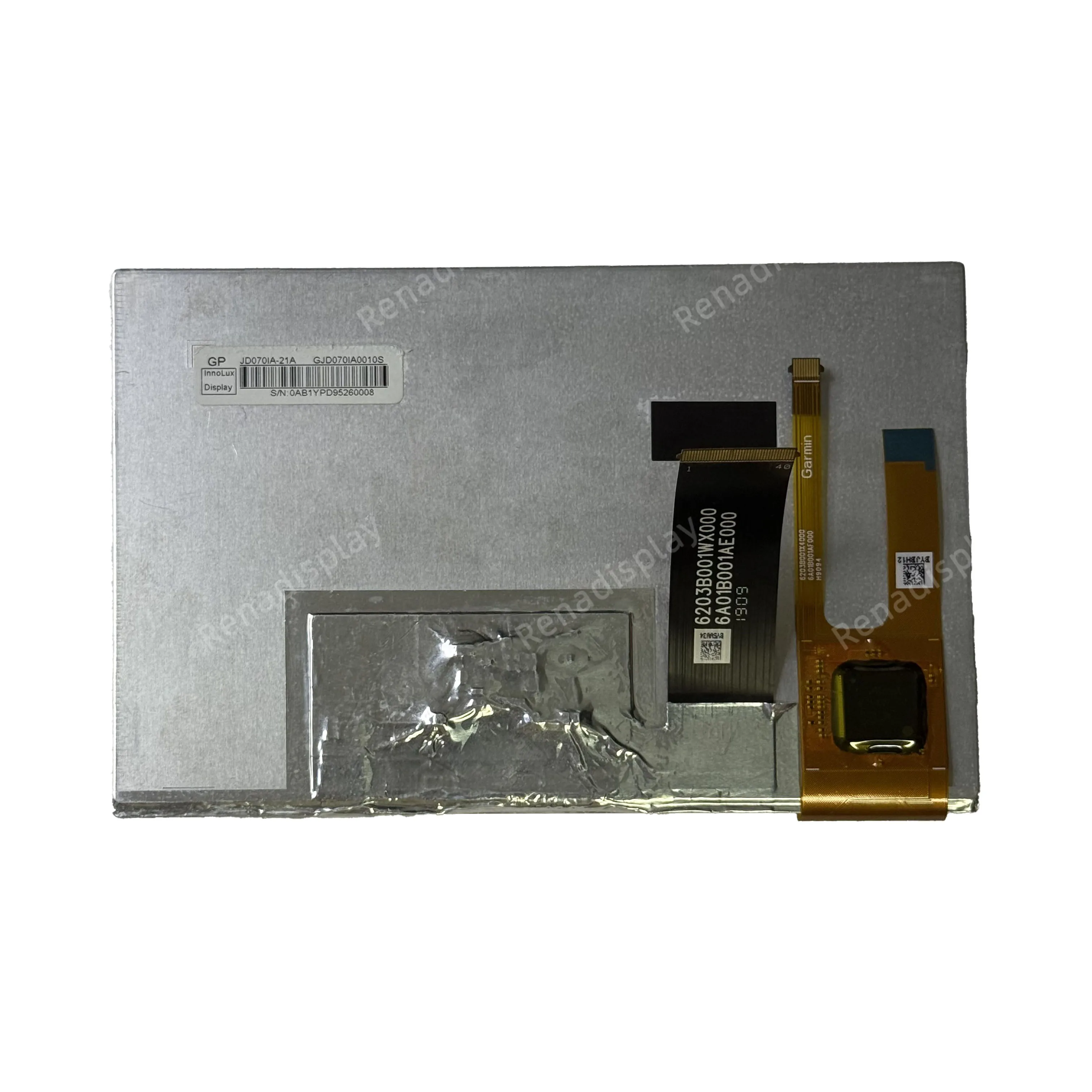 7 Inch  Central Control LCD Touch Screen, GPS Navigation Display for Mercedes V Series 2021 Garmin, JD070IA21A GJD070IA0010S
