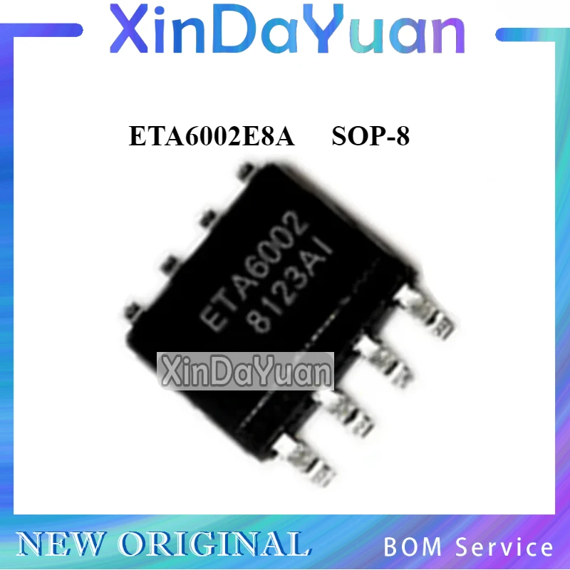 10 pcs ETA6002E8A ETA6002 SOP-8 Single Lithium Chip with Current Up To 2.5A