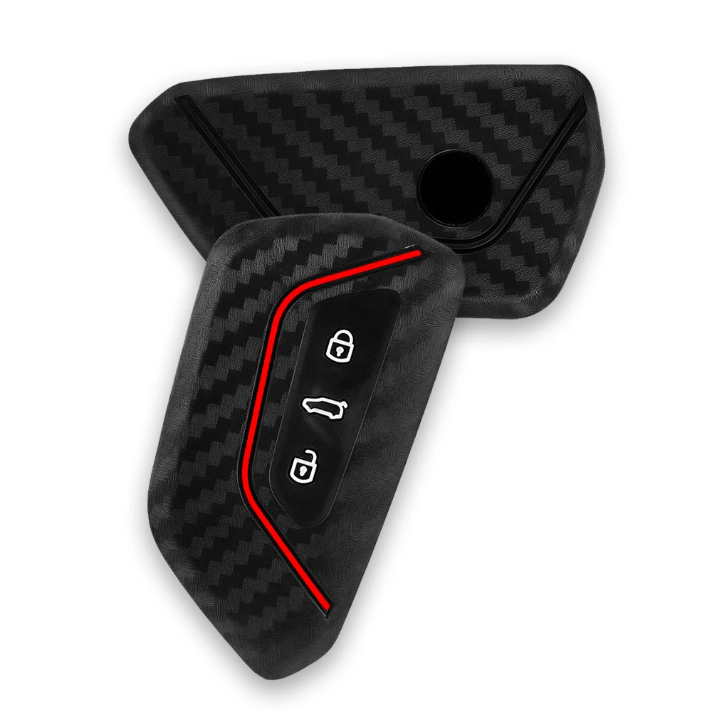 حافظة مفاتيح السيارة غطاء فوب لشركة فولكس فاجن فولكس فاجن/جولف 8 MK8 ID.3 ID.4 /Cupra/Skoda/Octavia A8/SEAT/Leon MK4 2020 2021/Formentor/Tarraco #6