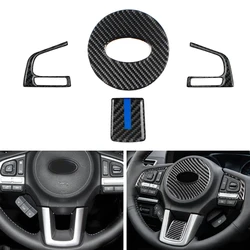 For Subaru Forester 2016 2017 2018 Carbon Fiber Steering Wheel Button Mouldings Cover Trim